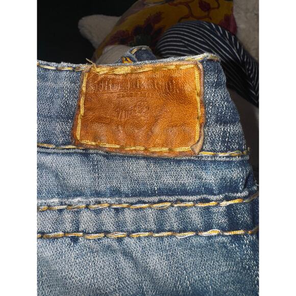 Vintage TRUE RELIGION Y2K World Tour Distressed Jeans 30W/L 29 - Picture 7 of 8